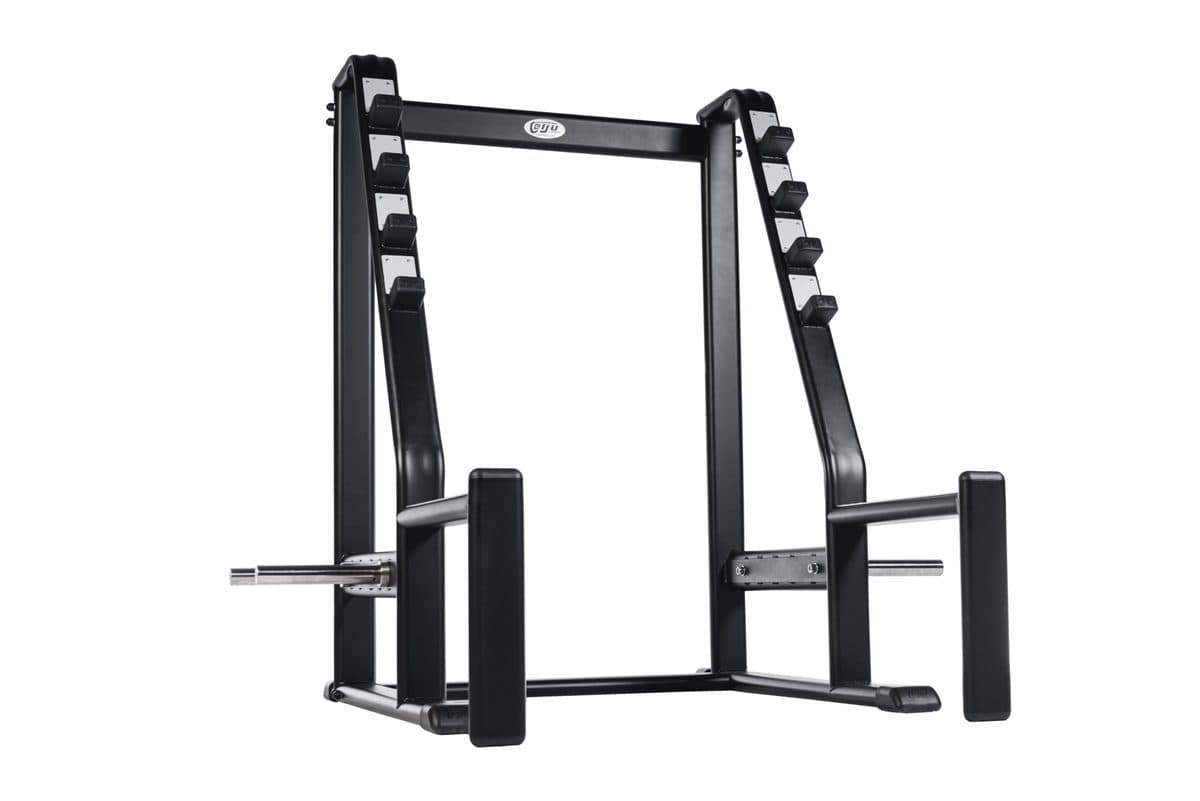 Kniebeugenständer mit Scheibenhalter